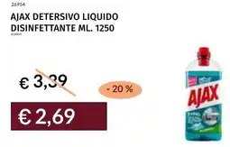 Prezzemolo e Vitale Ajax detersivo liquido disinfettante offerta