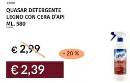 Prezzemolo e Vitale Quasar detergente legno con cera d'api offerta