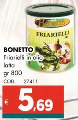 Altasfera BONETTO Friarielli in olio latta offerta