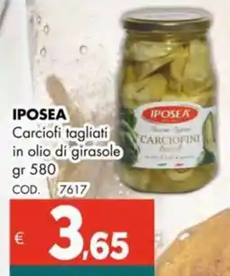 Altasfera IPOSEA Carciofi tagliati in olio di girasole offerta