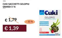 Prezzemolo e Vitale Cuki sacchetti gelopiu grandi x 15 offerta