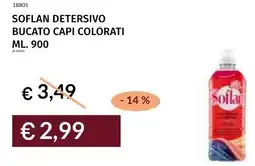 Prezzemolo e Vitale Soflan detersivo bucato capi colorati offerta