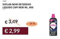 Prezzemolo e Vitale Soflan noir detersivo liquido capi neri offerta