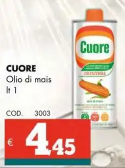 Altasfera CUORE Olio di mais offerta