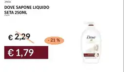 Prezzemolo e Vitale Dove sapone liquido seta offerta