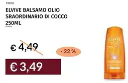Prezzemolo e Vitale Elvive balsamo olio sraordinario di cocco offerta