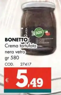 Altasfera BONETTO Crema tartufata nera vetro offerta