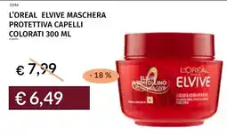 Prezzemolo e Vitale L'oreal elvive maschera protettiva capelli colorati offerta