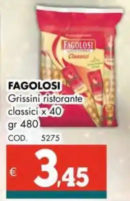 Altasfera FAGOLOSI Grissini ristorante classici offerta