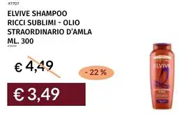 Prezzemolo e Vitale Elvive shampoo ricci sublimi - olio straordinario d'amla offerta