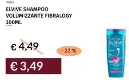 Prezzemolo e Vitale Elvive shampoo volumizzante fibralogy offerta