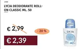 Prezzemolo e Vitale Lycia deodorante roll- on classic offerta