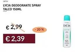 Prezzemolo e Vitale Lycia deodorante spray talco offerta