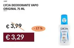 Prezzemolo e Vitale Lycia deodorante vapo original offerta