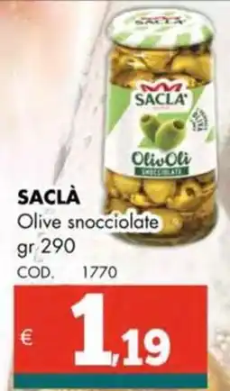 Altasfera SACLÀ Olive snocciolate offerta