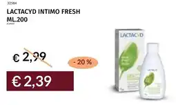 Prezzemolo e Vitale Lactacyd intimo fresh offerta