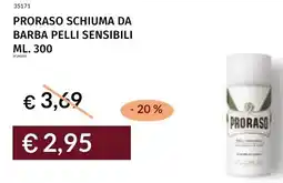 Prezzemolo e Vitale Proraso schiuma da barba pelli sensibili offerta