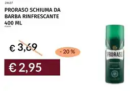 Prezzemolo e Vitale Proraso schiuma da barba rinfrescante offerta