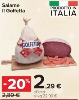 Carrefour Express Salame Il Golfetta offerta