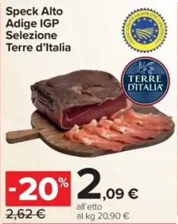 Carrefour Express Speck Alto Adige IGP Selezione Terre d'Italia offerta
