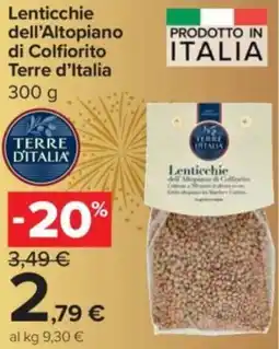 Carrefour Express Lenticchie dell'Altopiano di Colfiorito Terre d'Italia offerta