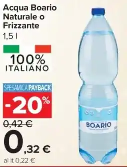 Carrefour Express Acqua Boario Naturale o Frizzante offerta