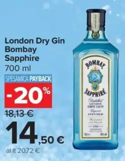 Carrefour Express London Dry Gin Bombay Sapphire offerta