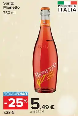 Carrefour Spritz Mionetto offerta