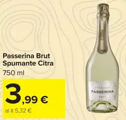 Carrefour Passerina Brut Spumante Citra offerta