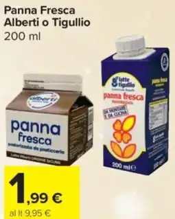 Carrefour Express Panna Fresca Alberti o Tigullio offerta