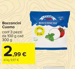 Carrefour Bocconcini Cuomo offerta