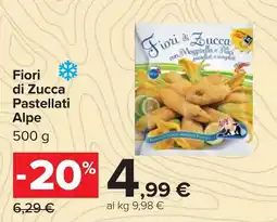 Carrefour Fiori di Zucca Pastellati Alpe offerta