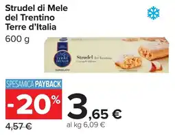 Carrefour Strudel di Mele del Trentino Terre d'Italia offerta