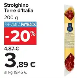 Carrefour Strolghino Terre d'Italia offerta
