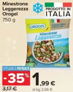 Carrefour Express Minestrone Leggerezza Orogel offerta