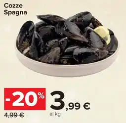 Carrefour Cozze Spagna offerta