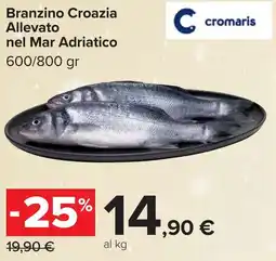 Carrefour Branzino Croazia Allevato nel Mar Adriatico offerta