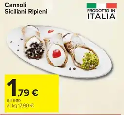 Carrefour Cannoli Siciliani Ripieni offerta