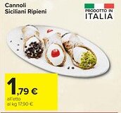 Carrefour Cannoli Siciliani Ripieni offerta