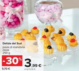 Carrefour Delizie del Sud pasta di mandorla mista offerta