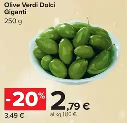 Carrefour Olive Verdi Dolci Giganti offerta
