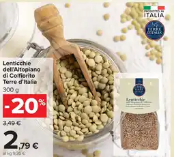 Carrefour Lenticchie dell'Altopiano di Colfiorito Terre d'Italia offerta