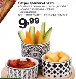 In'S Mercato Set per aperitivo 4 pezzi offerta