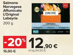 Carrefour Salmone Norvegese Affumicato L'Original Labeyrie offerta