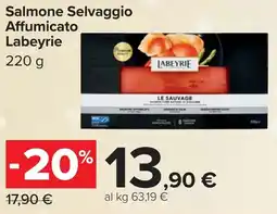 Carrefour Salmone Selvaggio Affumicato Labeyrie offerta