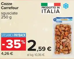 Carrefour Cozze Carrefour sgusciate offerta