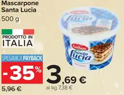 Carrefour Mascarpone Santa Lucia offerta