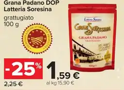 Carrefour Grana Padano DOP Latteria Soresina offerta