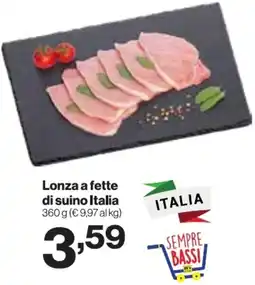 In'S Mercato Lonza a fette di suino Italia offerta