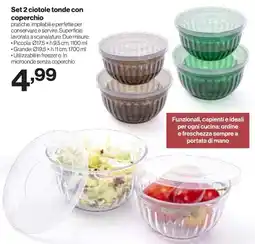 In'S Mercato Set 2 ciotole tonde con coperchio offerta